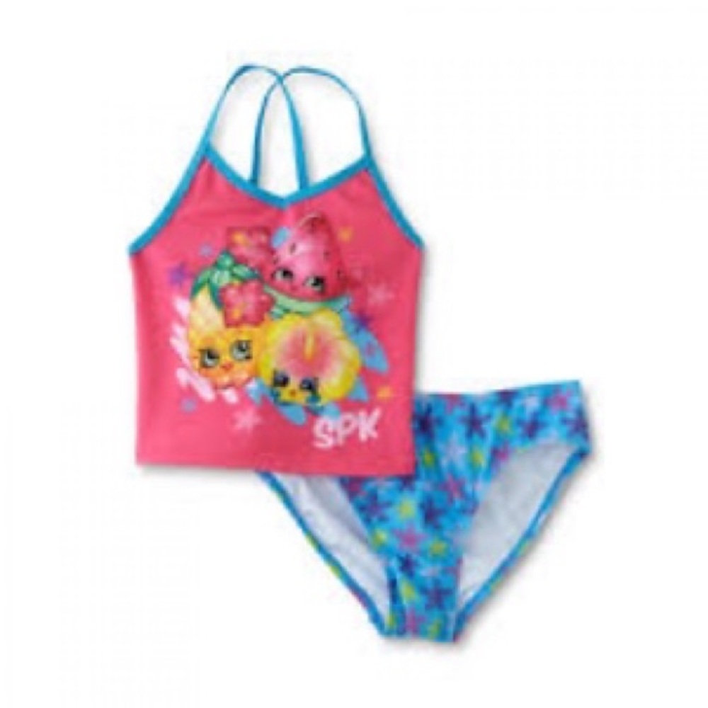 Shopkins 2 Piece Tankini Swimsuit